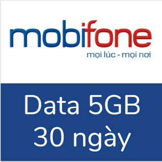 Gói data 3g/4g mobifone 5gb, 30 ngày