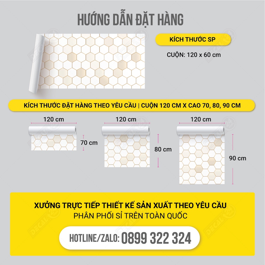 Giấy Dán Bếp Cao Cấp Decal24h chịu nhiệt chống Dầu mỡ, Dễ lau chùi, Decal dán bếp nhiều mẫu đẹp Hiện đại - DGB-A02DB | BigBuy360 - bigbuy360.vn