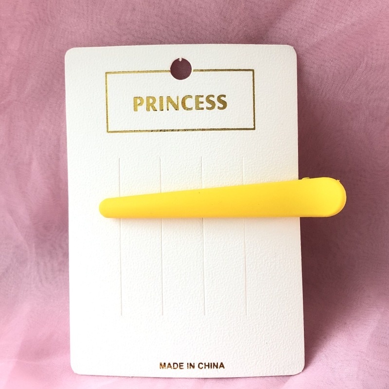 Kẹp mỏ vịt dáng thẳng acrylic màu kẹo ngọt