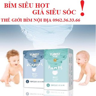 Bỉm YUBEST Gold nội địa Trung Quốc quần / dán đủ size S90, M84, XL72,XXL66