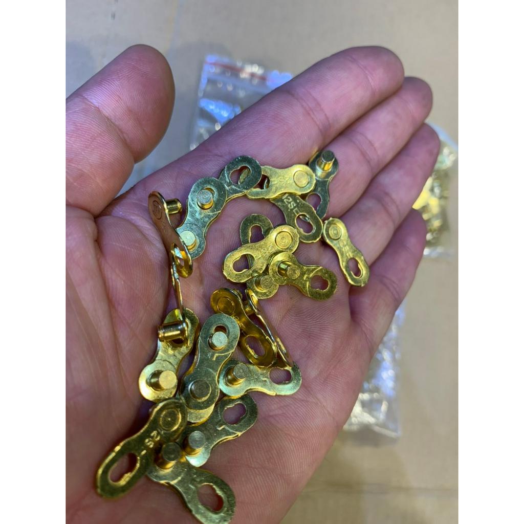 Khóa Chốt Sên Xích Xe Đạp Mạ Vàng Cho Xích Cỡ 6/ 7/ 8- 9- 10- 11- 12 Speed Loại Tốt