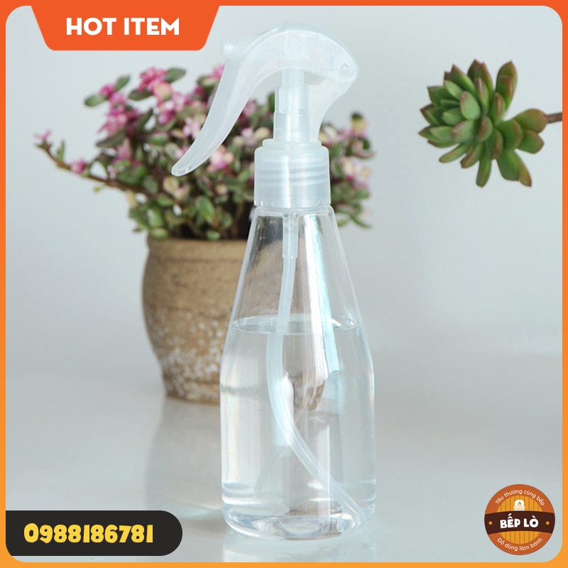 Bình Xịt Nước Bánh Trung Thu Bình Xịt Phun Sương 200ml Nhựa PET Trong Suốt HÀNG MỚI VỀ