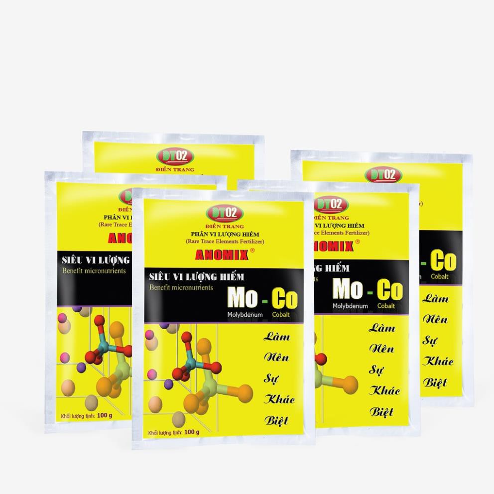 Combo 5 gói Phân siêu vi lượng hiếm ANOMIX Mo-Co
