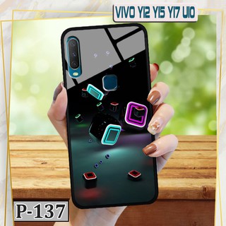 Ốp Vivo Y12/ Y15  - lưng kính in hình 3D