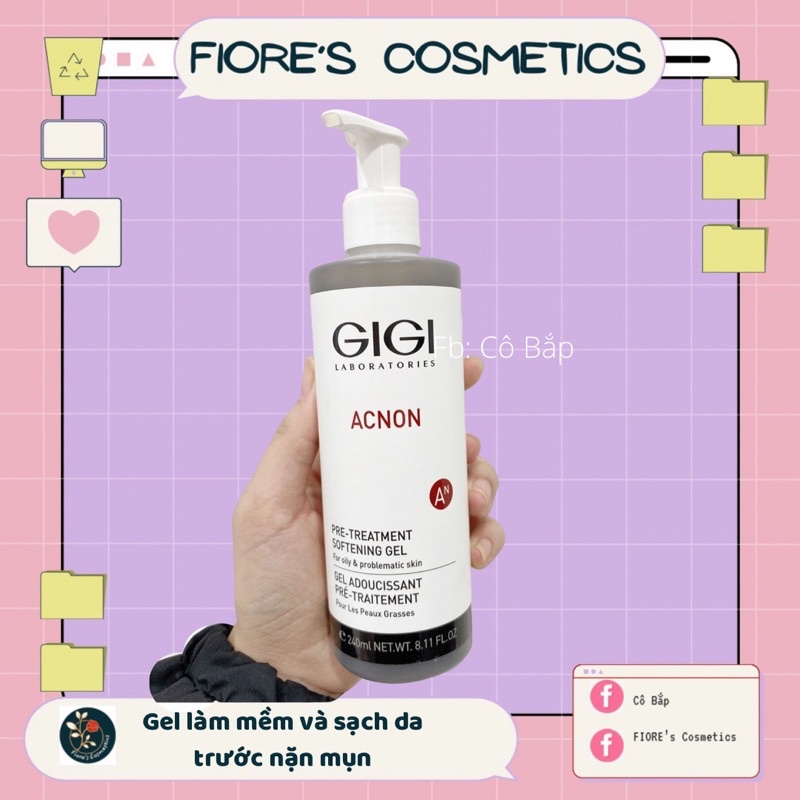 Gel làm mềm da dễ nặn mụn Gigi Acnon Pre- Treatment Softening Gel