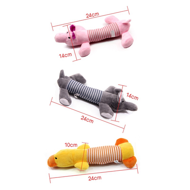 Đồ chơi nhồi bông Hình Sọc Phát Ra Âm Thanh Dành Cho Thú Cưng