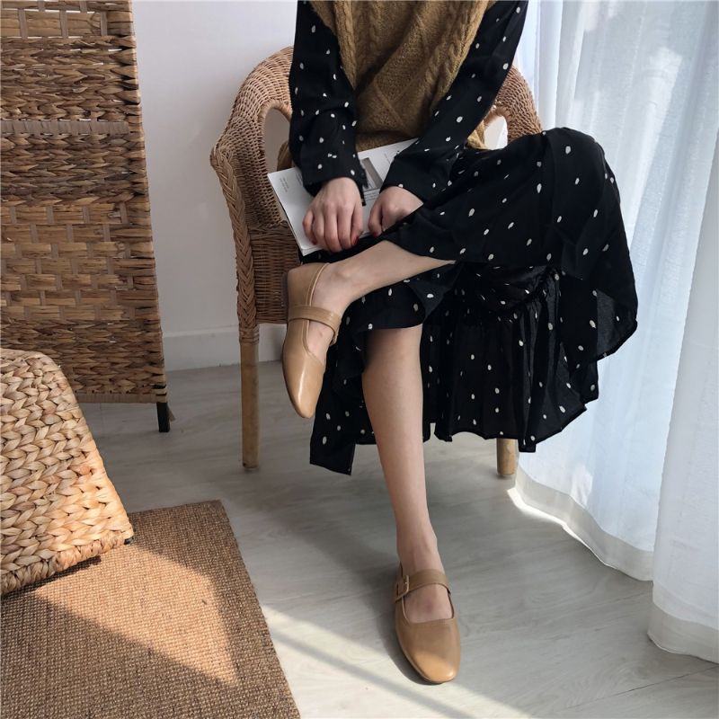 Giày bệt nữ Happy Feeling kiểu dáng Hàn Quốc