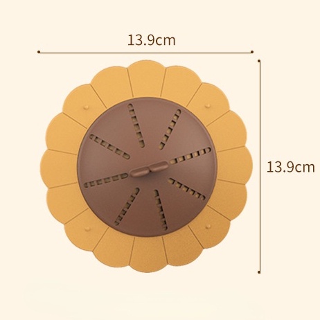 Dụng Cụ Lọc Rác Hình Hoa Hướng Dương Dạng Xoay Chống Tắc Nghẽn Cho Nhà Bếp Và Nhà Tắm