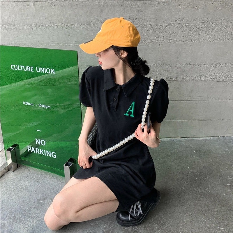 Áo Thun Tay Phồng Ngắn Dáng Rộng Thời Trang Mùa Hè Phong Cách Pháp Cho Nữ