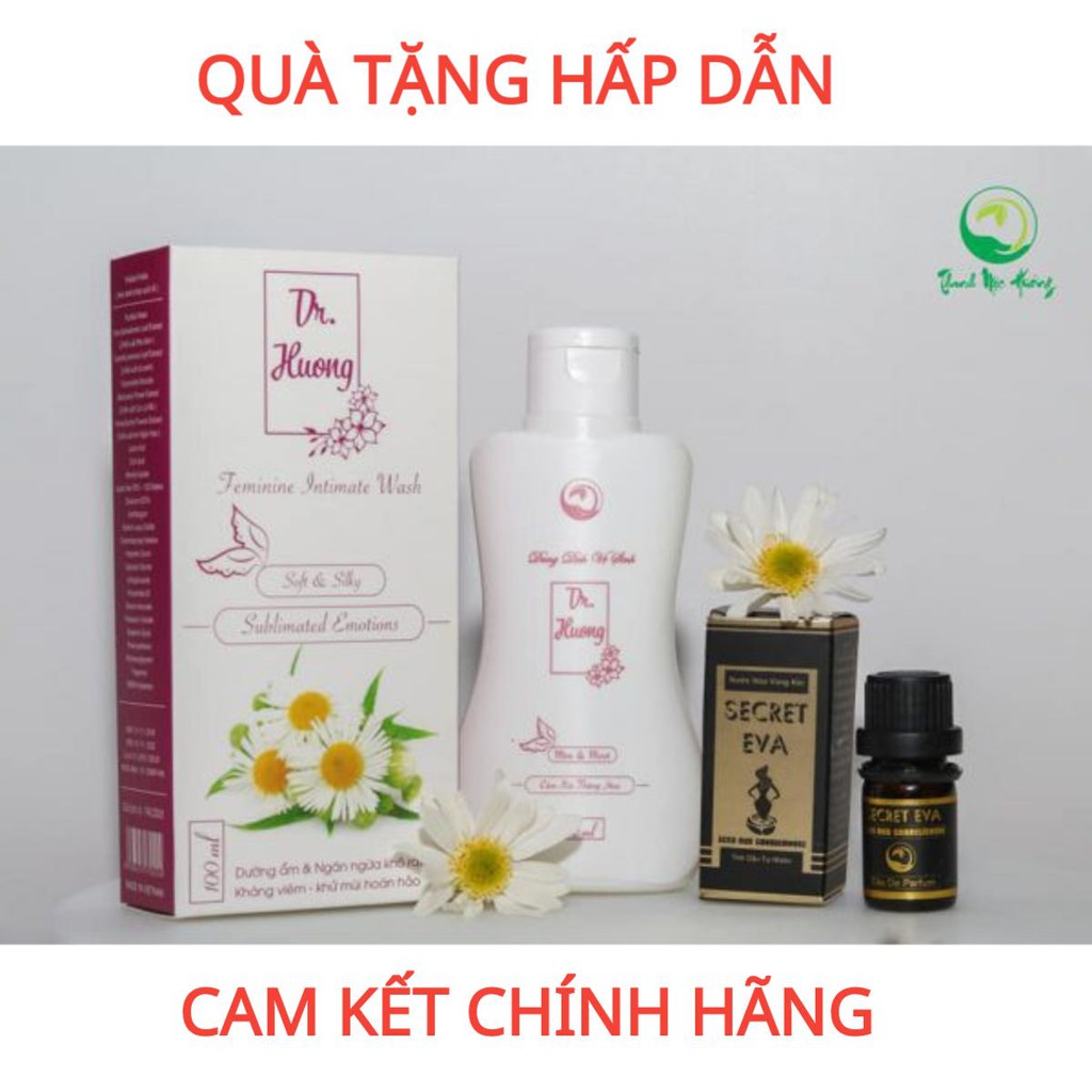 DUNG DỊCH VỆ SINH DR HƯƠNG  100% THẢO DƯỢC TỰ NHIÊN [Tặng Kèm Nước Hoa Vùng Kín]