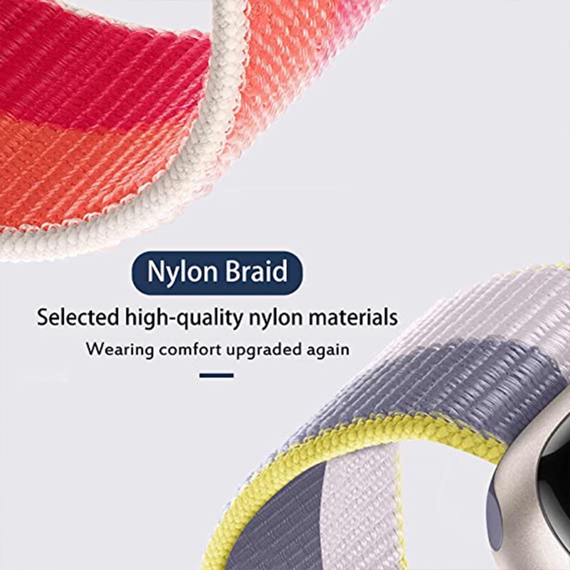 Dây Đeo nylon Cho Đồng Hồ Thông Minh apple watch 44mm 40mm 42mm 38mm 41mm 45mm iwatch 7 se 6 5 4 3