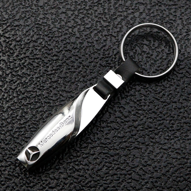 Móc Khóa Kim Loại Hình Logo Giọt Nước 3D Cho Xe Hơi Audi Mazda Suzuki Toyota Benz