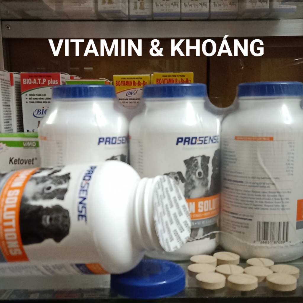 Prosense Vitamin Solutions ( 90 Viên/ 1 Hộp ) - Vitamin &amp; Khoáng Tổng Hợp Cho Chó