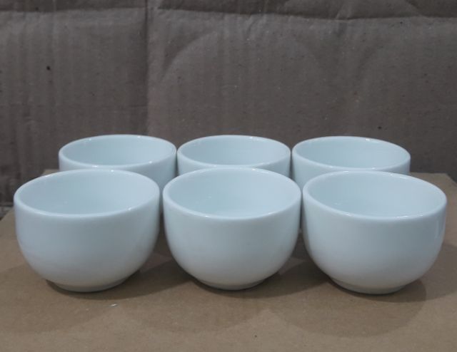 Chén Bát Tràng size nhỡ trắng không quai