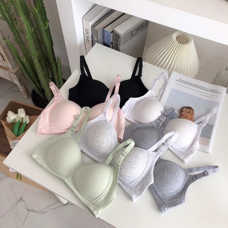 Áo lót vải cotton không gọng nâng ngực