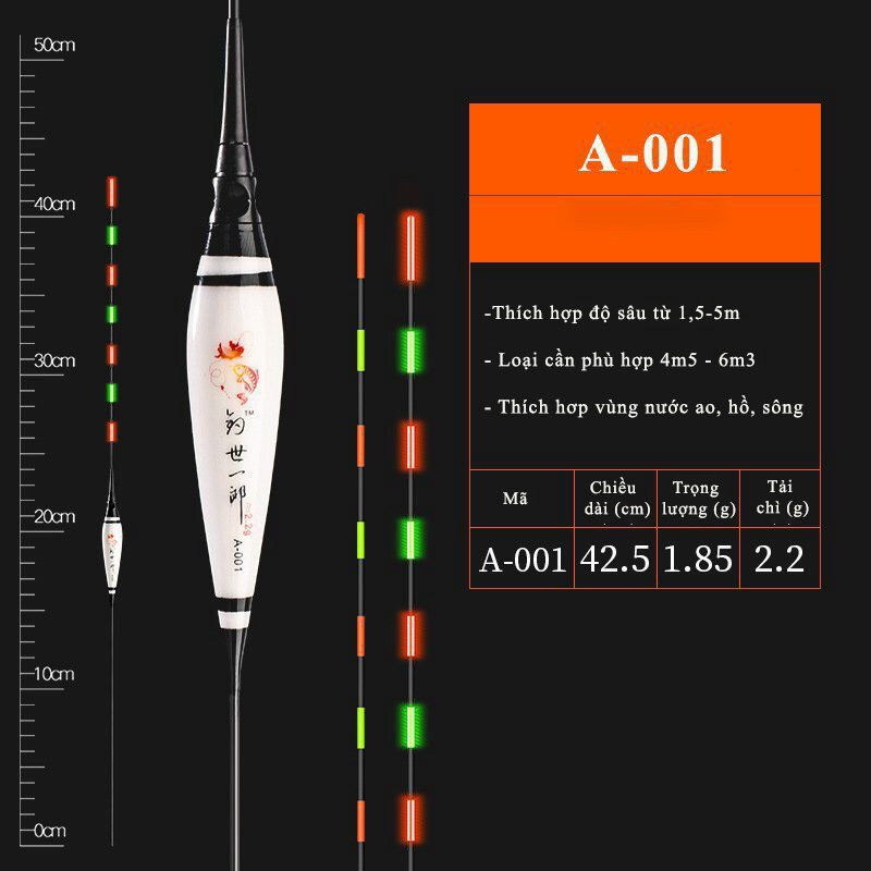 Phao câu đài ngày đêm, Phao điện câu đài Chân dài , Bầu dài , Tăm dài Chuyên Chép , Diếc , Rô