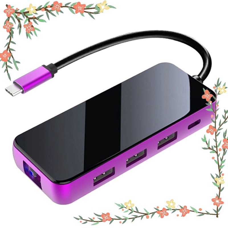 Bộ Chuyển Đổi Đa Năng 5 Trong 1 Usb 3.0 / Rj45 / Pd Type-C | BigBuy360 - bigbuy360.vn