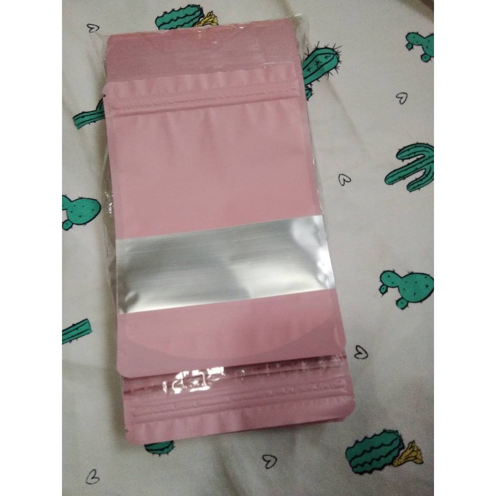 Set 100 Túi Nhôm Mặt Nhám Khóa Zip Đựng Đồ Ăn Thú Cưng Chó Mèo Điều Chỉnh Cửa Sổ