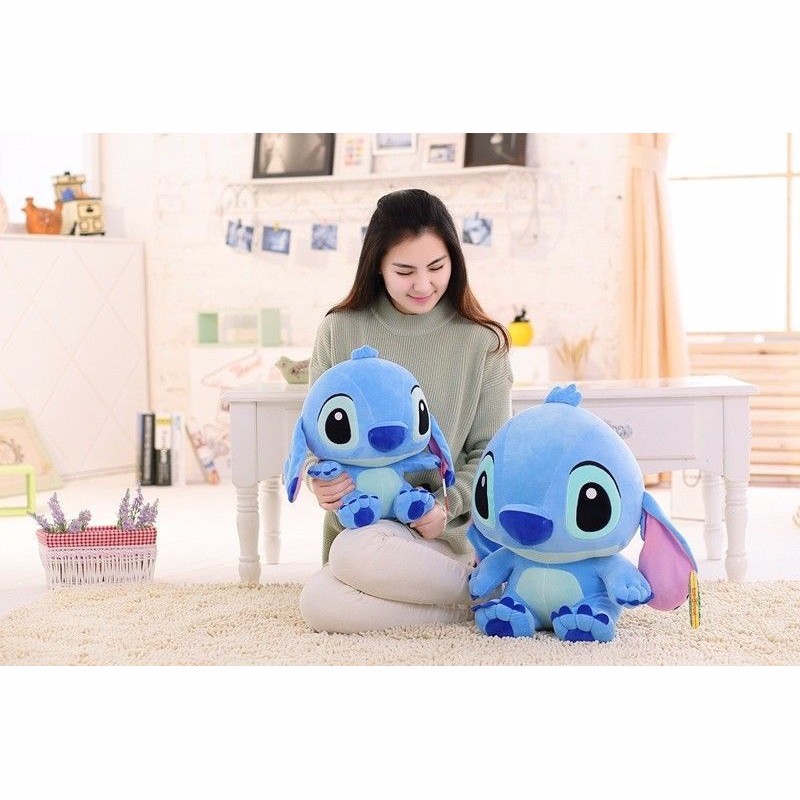 Thú Nhồi Bông Hình Stitch Tai Dài 35cm 45cm Xinh Xắn