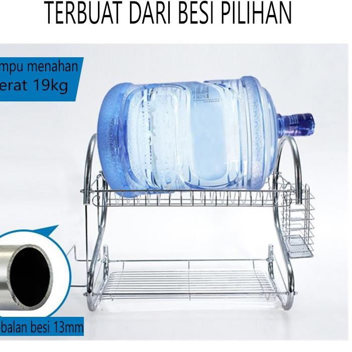 Giá Để Chén Dĩa 2 Tầng Bằng Thép Không Gỉ | BigBuy360 - bigbuy360.vn