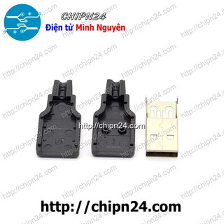 Đầu+Vỏ nhựa USB A ĐỰC