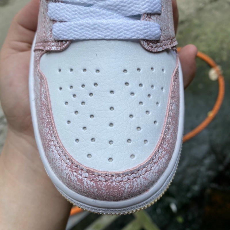 [Full box] giày Jordan hồng vảy sơn thấp cổ mới cao cấp