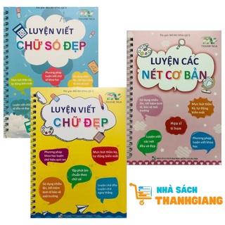 Sách - combo 3 cuốn luyện viết chữ số đẹp - tự bay màu