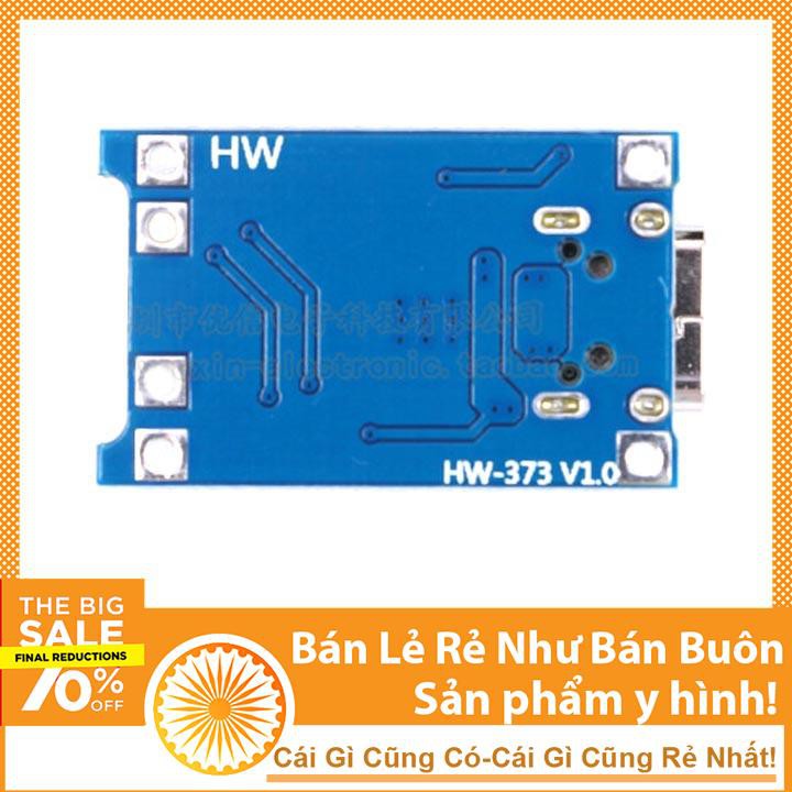 Mạch Sạc Pin Lithium 4.2V TP4056 1A Cổng TYPE-C