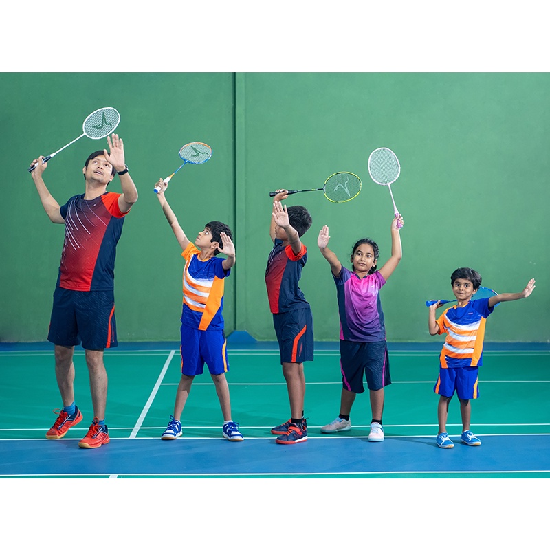 Quần short 560 jr cho trẻ em - xanh xám Decathlon Perfly