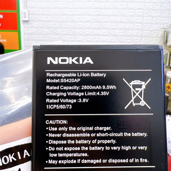 Pin gắn trong Nokia C1 - S5420AP, bảo hành đổi trả.