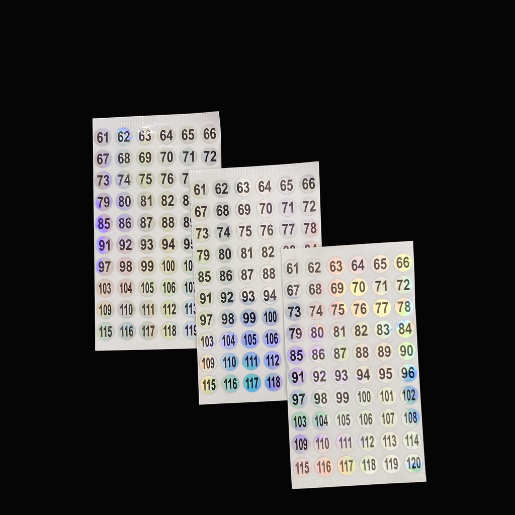 Tem dán số chai sơn gel phản quang dễ nhìn