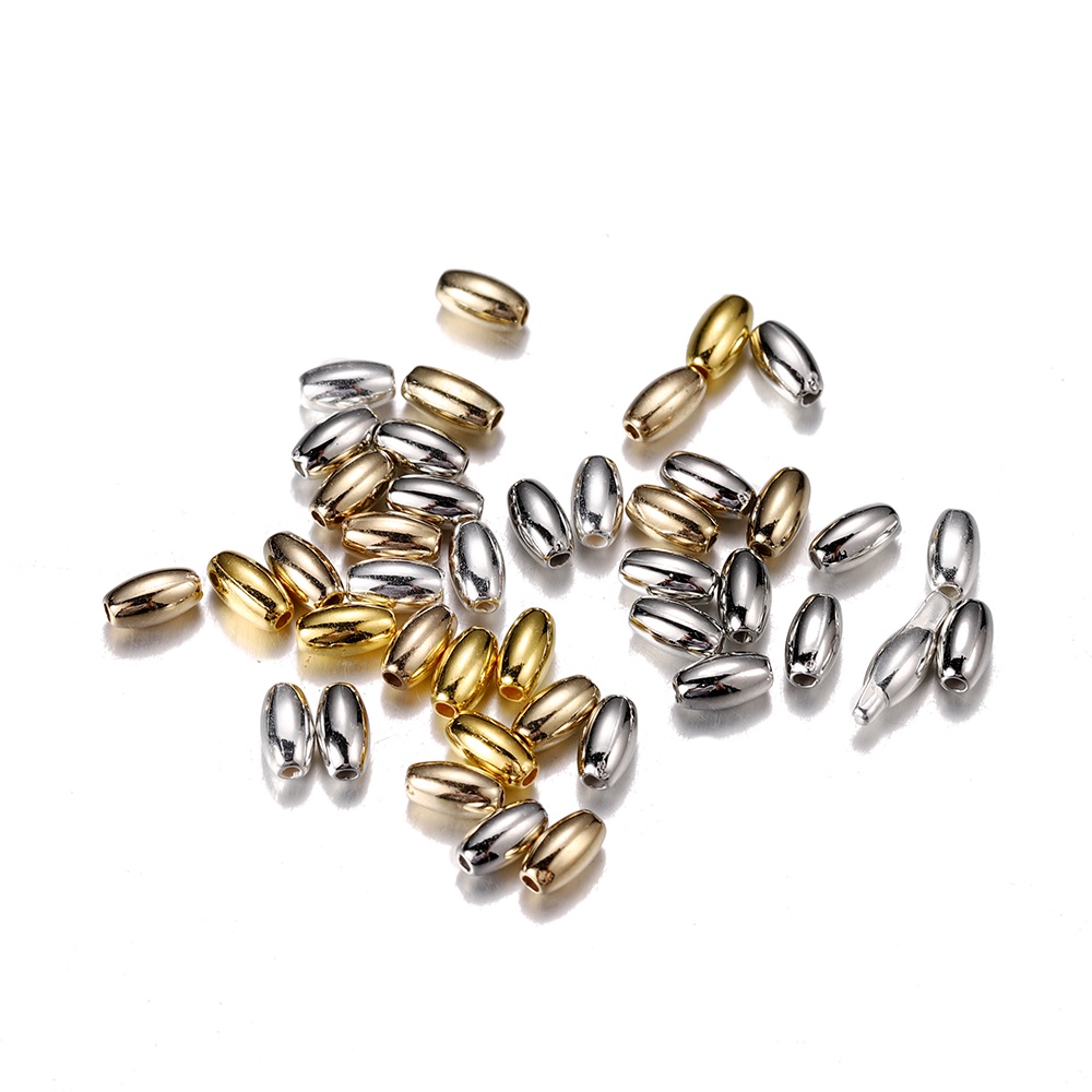 Set 200 Hạt Cườm Lỗ Thẳng Dùng Làm Trang Sức Thủ Công