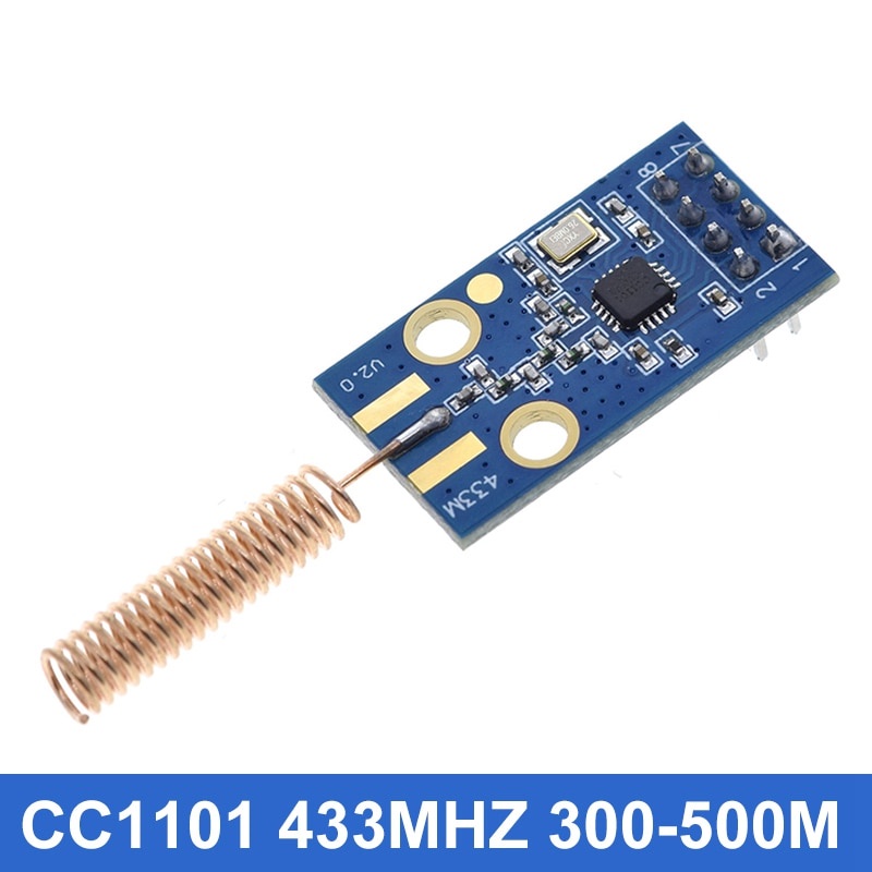 Mô Đun Truyền Tín Hiệu Không Dây Cc1101 10mw 433mhz 868mhz 300-1000m Với Ăng Ten Sma