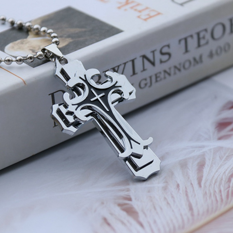 Tmdbyx Dây chuyền mặt hình thánh giá thời trang cho nam
