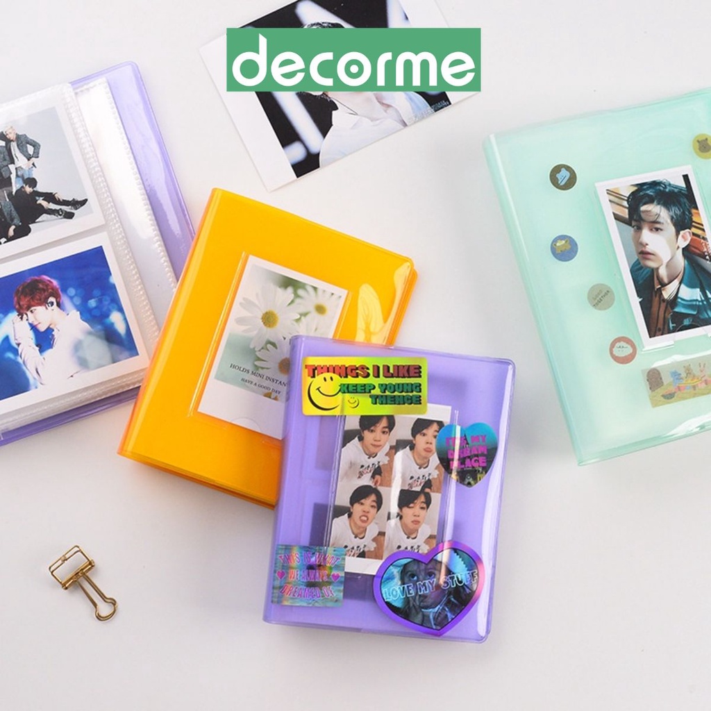 Album ảnh mini phong cách Hàn Quốc Decorme album ảnh 6x9 và 10x15 cm