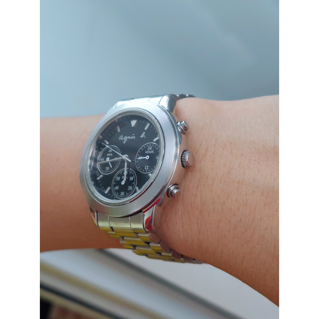 Đồng hồ nam Again 6 kim chạy pin hàng Si