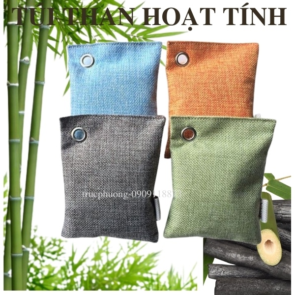 Túi than hoạt tính 200 gram khử mùi ô tô, xe hơi, mùi nấm mốc, kháng khuẩn, lọc không khí trong nhà