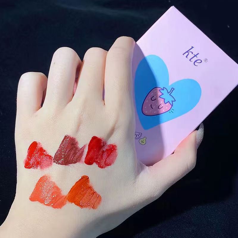 Set 5 Son Kem Lì KTE Fluffy Matte Lip Glaze