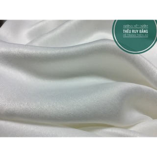 VẢI LỤA TRẮNG( không co dãn) khổ vải 1m50cm giá 60k/1m