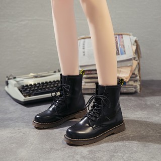 Giày Bốt Nữ Dr Marten Đế Êm Cổ Lửng H80