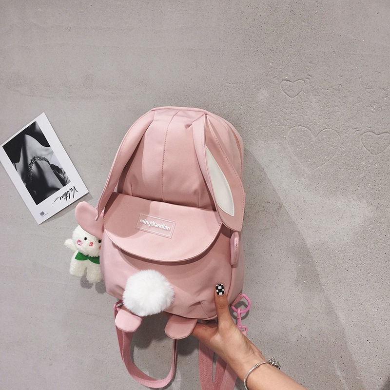 Backpack balo 2022 dành cho nữ Túi đeo chéo vai hình thỏ dễ thương phong cách nhật bản