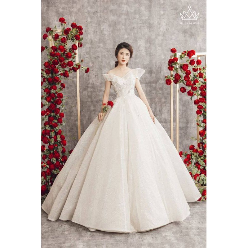 Áo cưới, váy cô dâu, đầm công chúa trắng tinh khôi, thanh lý giá rẻ