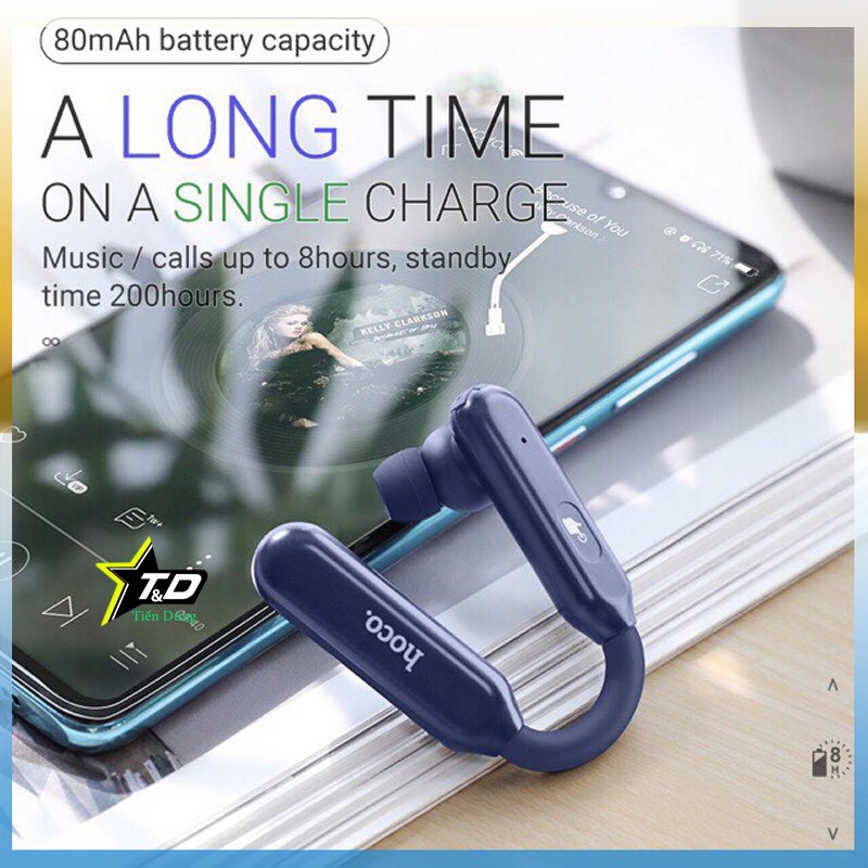 Hoco. S15 tai nghe Bluetooth 5.0 hoco S15 pin trâu xoay 180 độ