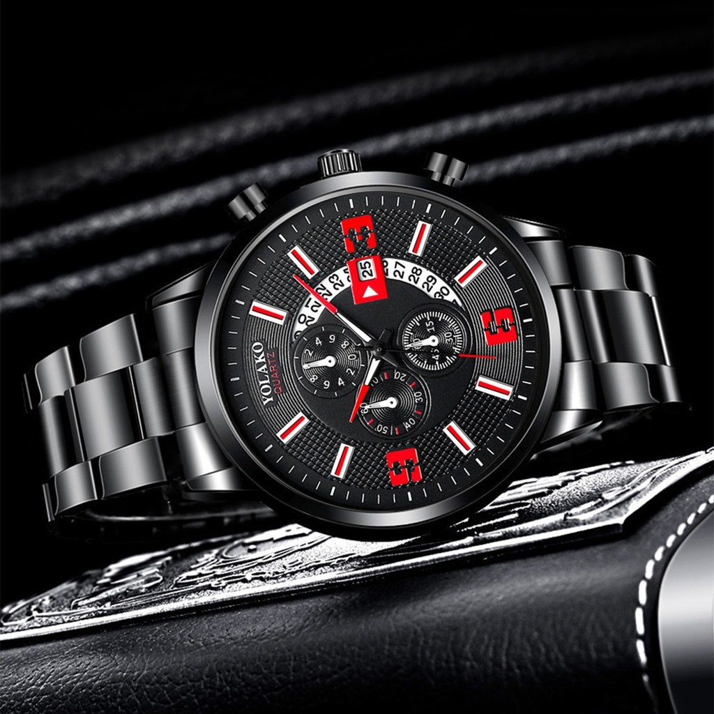 Đồng Hồ Thép Không Gỉ Thời Trang Cho Nam