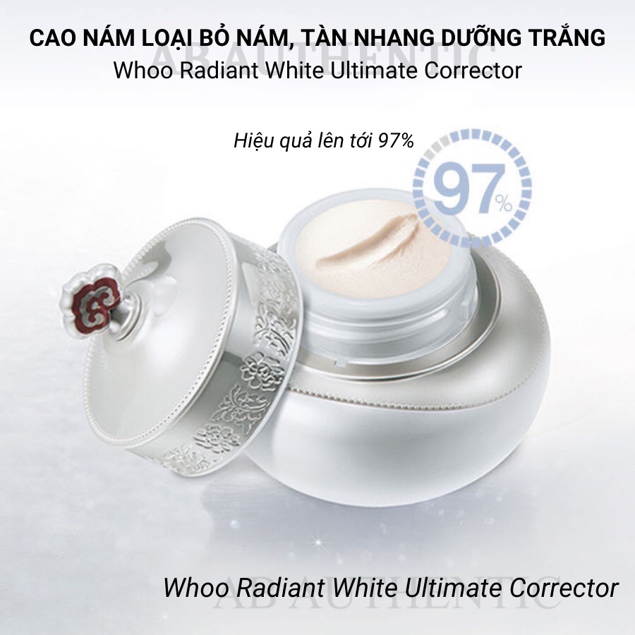 Vỉ Cao nám whoo loại bỏ nám, tàn nhang và dưỡng trắng Radiant - AB Authentic