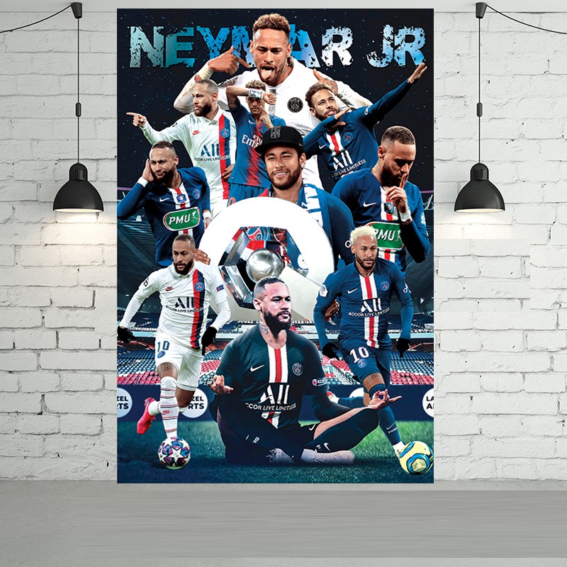 decal dán tường neymar