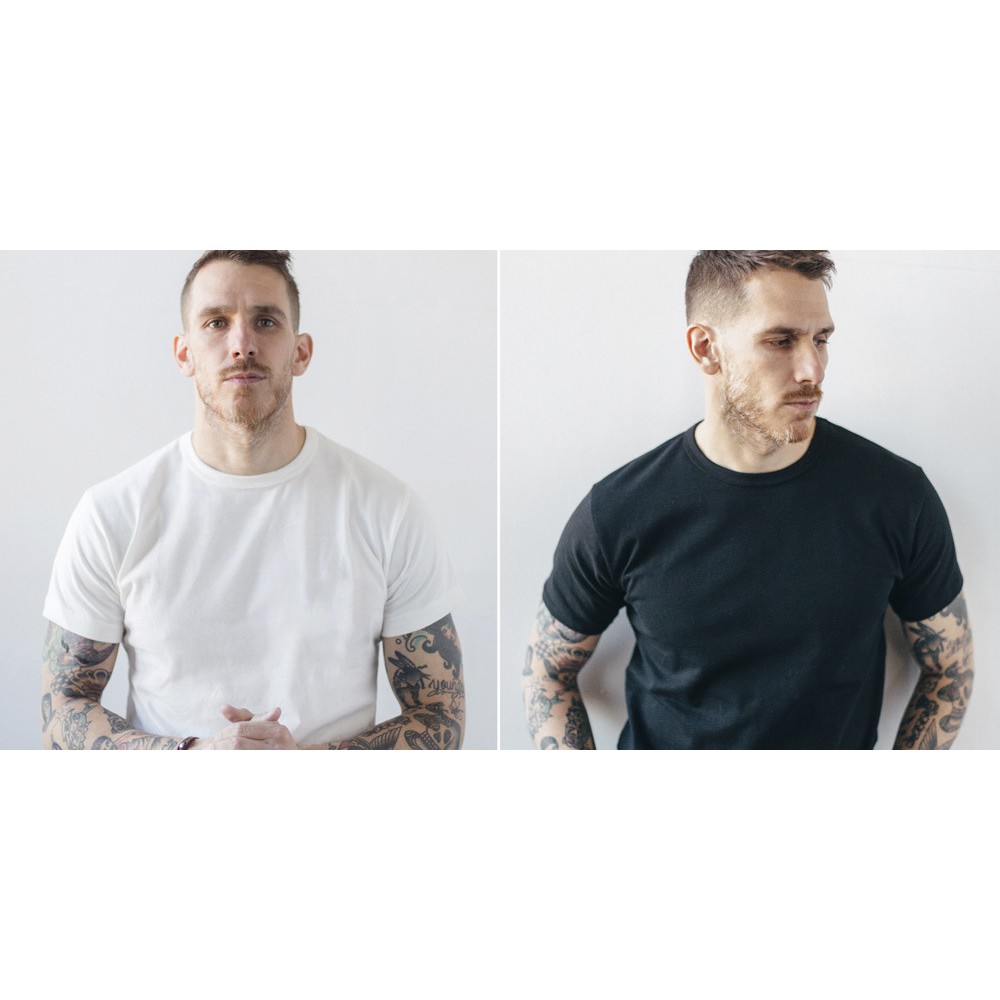 COMBO 2 ÁO THUN TRƠN TRẮNG-ĐEN