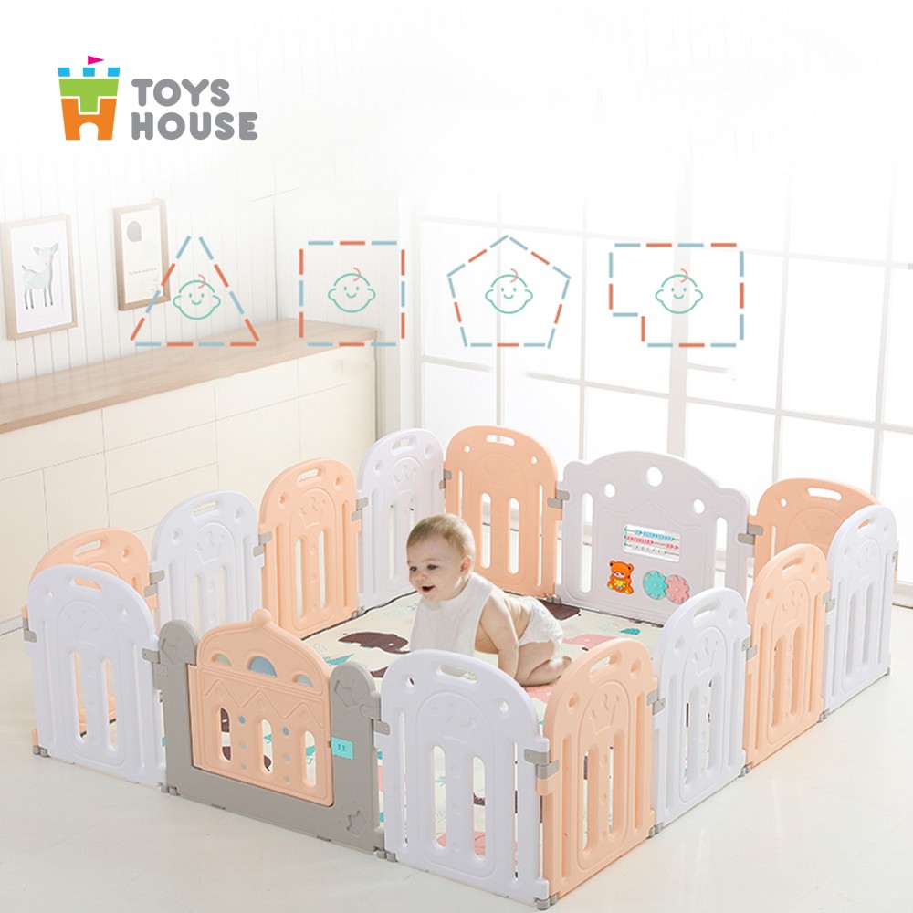 Quây bóng cho bé hình vương miện -  đồ chơi vận động trong nhà cho bé Toys house (tặng kèm thảm)