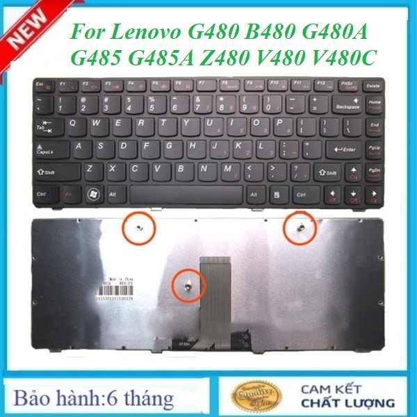 Phím Laptop Lenovo G480 B480 G480A G485 G485A Z480 V480 V480C nhập khẩu