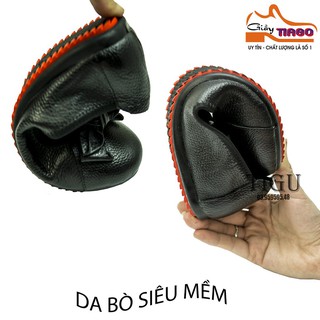 giày bệt nữ da thật